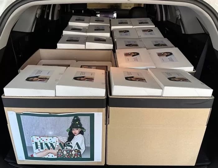 Image Source | 팬이 준비한 도시락 100인분 / Twitter 'hwasa_HJ'