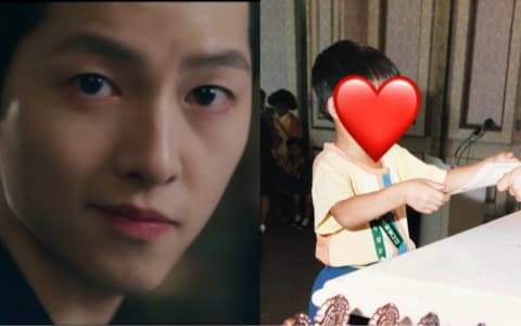 實證「天生美男」!宋仲基公開兒時照片震驚韓網...從小就擁有完美五官!
