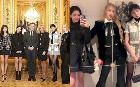 BLACKPINK成首位K-POP藝人出演法國慈善演唱會!與「總統夫婦」世紀大合照!