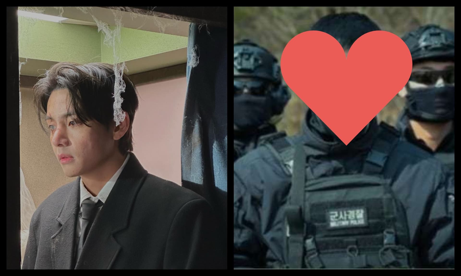 在軍中拍《太陽的後裔2》?BTS V 全副軍裝照流出!網瘋狂:男主角可以換了!